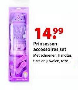 Aanbiedingen Prinsessen accessoires set - Huismerk - Multi Bazar - Geldig van 12/10/2015 tot 06/12/2015 bij Multi Bazar