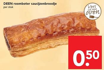 Aanbiedingen Deen roomboter saucijzenbroodje - Huismerk deen supermarkt - Geldig van 11/10/2015 tot 17/10/2015 bij Deen Supermarkten