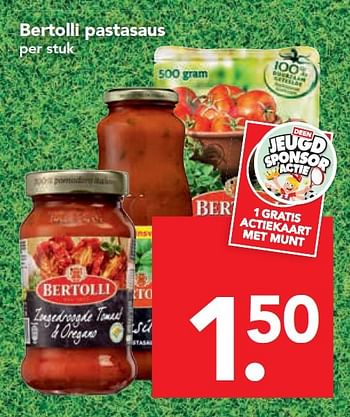 Aanbiedingen Bertolli pastasaus - Bertolli - Geldig van 11/10/2015 tot 17/10/2015 bij Deen Supermarkten