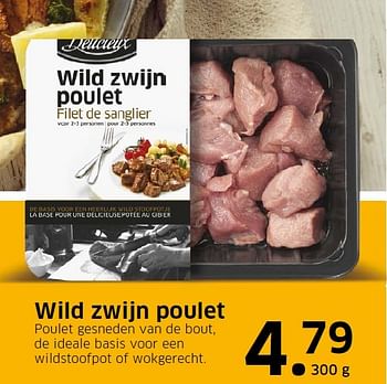 Aanbiedingen Wild zwijn poulet - Delicieux - Geldig van 11/10/2015 tot 18/10/2015 bij Lidl
