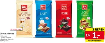 Aanbiedingen Chocoladereep - Fin Carré - Geldig van 11/10/2015 tot 18/10/2015 bij Lidl