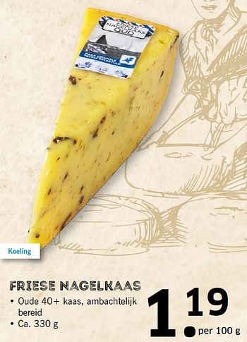 Aanbiedingen Friese nagelkaas - Huismerk - Lidl - Geldig van 11/10/2015 tot 18/10/2015 bij Lidl