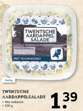 Aanbiedingen Twentsche aardappelsalade - Huismerk - Lidl - Geldig van 11/10/2015 tot 18/10/2015 bij Lidl