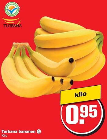 Aanbiedingen Turbana bananen - Turbana - Geldig van 14/10/2015 tot 20/10/2015 bij Hoogvliet