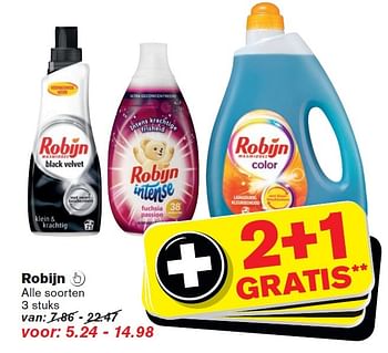 Aanbiedingen Robijn  alle soorten - Robijn - Geldig van 14/10/2015 tot 20/10/2015 bij Hoogvliet