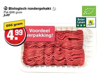 Aanbiedingen Biologisch rundergehakt - Huismerk - Hoogvliet - Geldig van 14/10/2015 tot 20/10/2015 bij Hoogvliet