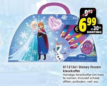 Aanbiedingen Disney frozen kleurkoffer - Disney  Frozen - Geldig van 17/10/2015 tot 25/10/2015 bij ToyChamp