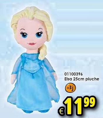 Aanbiedingen Elsa 25cm pluche - Disney  Frozen - Geldig van 17/10/2015 tot 25/10/2015 bij ToyChamp