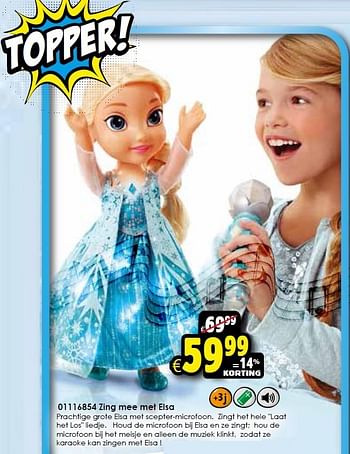 Aanbiedingen Zing mee met elsa - Disney  Frozen - Geldig van 17/10/2015 tot 25/10/2015 bij ToyChamp