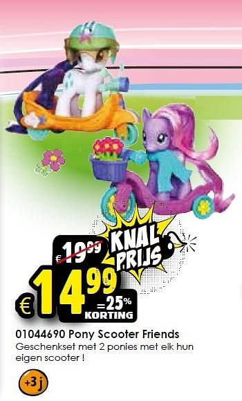 Aanbiedingen Pony scooter friends - My Little Pony - Geldig van 17/10/2015 tot 25/10/2015 bij ToyChamp