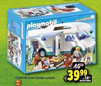 Aanbiedingen Grote familie-camper - Playmobil - Geldig van 17/10/2015 tot 25/10/2015 bij ToyChamp