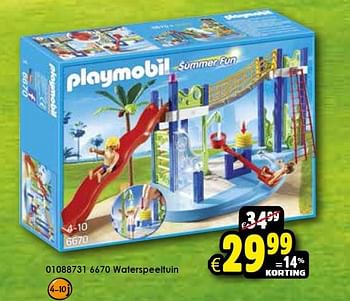 Aanbiedingen 6670 waterspeeltuin - Playmobil - Geldig van 17/10/2015 tot 25/10/2015 bij ToyChamp