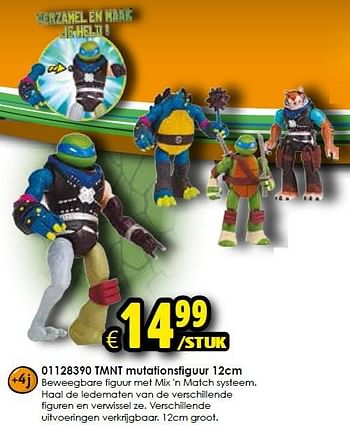 Aanbiedingen Tmnt mutationsfiguur 12cm - Ninja Turtles - Geldig van 17/10/2015 tot 25/10/2015 bij ToyChamp