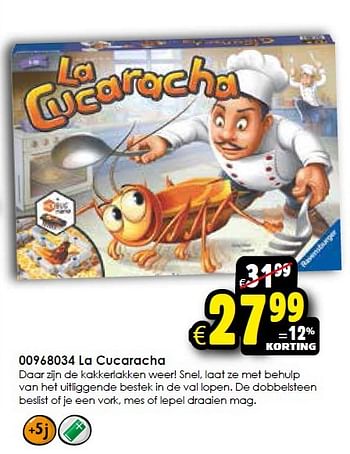 Aanbiedingen La cucaracha - Ravensburger - Geldig van 17/10/2015 tot 25/10/2015 bij ToyChamp