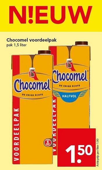 Aanbiedingen Chocomel voordeelpak - Chocomel - Geldig van 18/10/2015 tot 24/10/2015 bij Deen Supermarkten