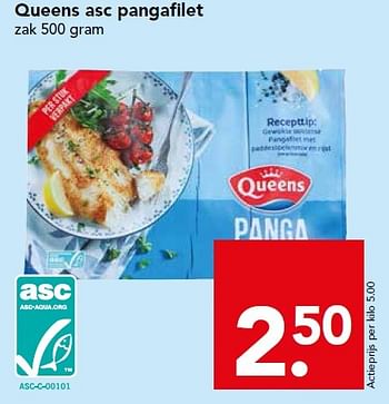 Aanbiedingen Queens asc pangafilet - Queens - Geldig van 18/10/2015 tot 24/10/2015 bij Deen Supermarkten