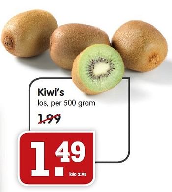 Aanbiedingen Kiwi`s - Huismerk - Em-té - Geldig van 18/10/2015 tot 24/10/2015 bij Em-té