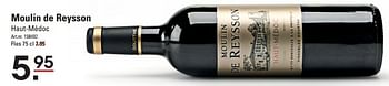 Aanbiedingen Moulin de reysson haut-médoc - Rode wijnen - Geldig van 08/10/2015 tot 26/10/2015 bij Sligro
