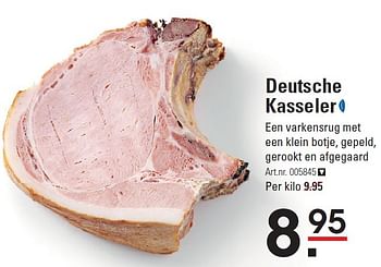 Aanbiedingen Deutsche kasseler - Huismerk - Sligro - Geldig van 08/10/2015 tot 26/10/2015 bij Sligro