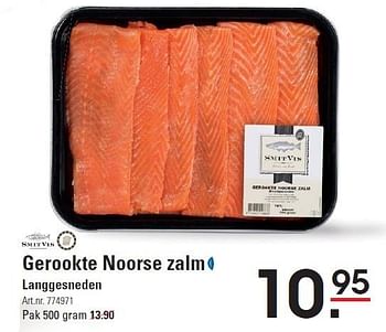 Aanbiedingen Gerookte noorse zalm - Smit Vis - Geldig van 08/10/2015 tot 26/10/2015 bij Sligro