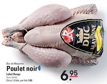 Aanbiedingen Poulet noir - Duc de Mayenne - Geldig van 08/10/2015 tot 26/10/2015 bij Sligro