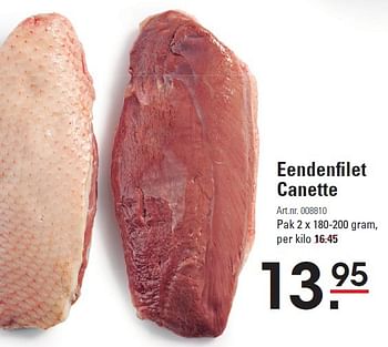 Aanbiedingen Eendenfilet canette - Huismerk - Sligro - Geldig van 08/10/2015 tot 26/10/2015 bij Sligro