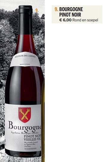 Aanbiedingen Bourgogne pinot noir - Rode wijnen - Geldig van 24/09/2015 tot 30/11/2015 bij Deen Supermarkten