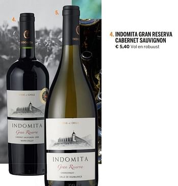 Aanbiedingen Indomita gran reserva cabernet sauvignon - Rode wijnen - Geldig van 24/09/2015 tot 30/11/2015 bij Deen Supermarkten