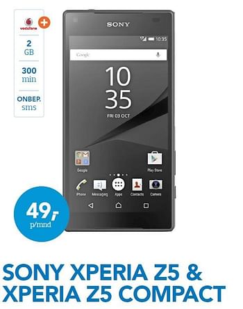 Aanbiedingen Sony xperia z5 - Sony - Geldig van 01/10/2015 tot 31/10/2015 bij Coolblue