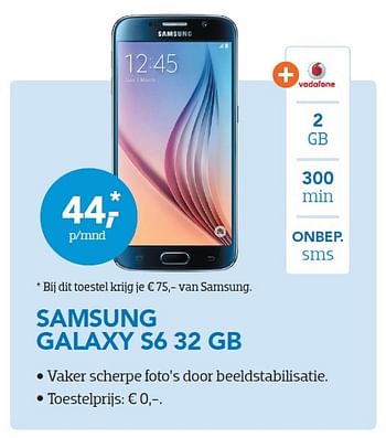 Aanbiedingen Samsung galaxy s6 32 gb - Samsung - Geldig van 01/10/2015 tot 31/10/2015 bij Coolblue