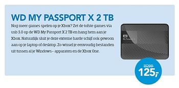 Aanbiedingen Wd my passport x 2 tb - Western Digital - Geldig van 01/10/2015 tot 31/10/2015 bij Coolblue