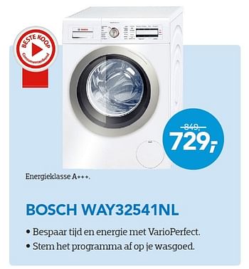Aanbiedingen Bosch way32541nl - Bosch - Geldig van 01/10/2015 tot 31/10/2015 bij Coolblue