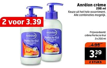 Aanbiedingen Anrélon crème perfecte krul - Andrelon - Geldig van 13/10/2015 tot 25/10/2015 bij Trekpleister