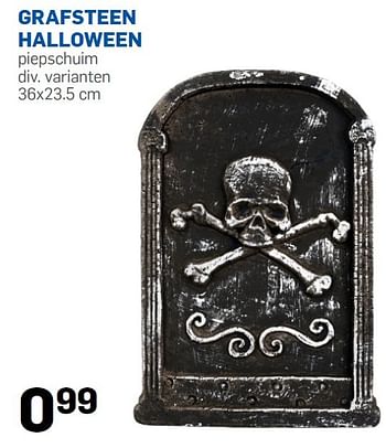 Aanbiedingen Grafsteen halloween - Huismerk - Action - Geldig van 14/10/2015 tot 31/10/2015 bij Action
