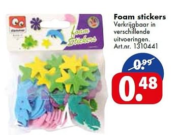 Aanbiedingen Foam stickers - Huismerk - Bart Smit - Geldig van 19/09/2015 tot 05/12/2015 bij Bart Smit