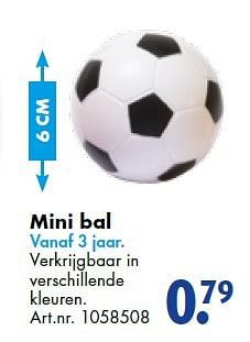 Aanbiedingen Mini bal - Huismerk - Bart Smit - Geldig van 19/09/2015 tot 05/12/2015 bij Bart Smit