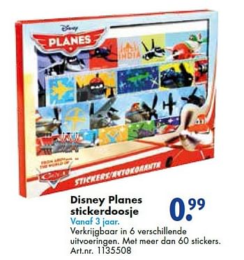 Aanbiedingen Disney planes stickerdoosje - Disney - Geldig van 19/09/2015 tot 05/12/2015 bij Bart Smit