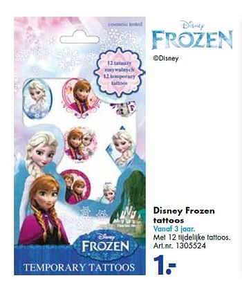 Aanbiedingen Disney frozen tattoos - Disney  Frozen - Geldig van 19/09/2015 tot 05/12/2015 bij Bart Smit