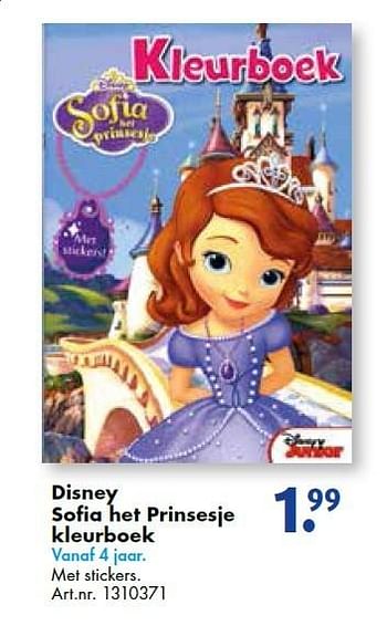 Aanbiedingen Disney sofia het prinsesje kleurboek - Disney - Geldig van 19/09/2015 tot 05/12/2015 bij Bart Smit