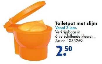 Aanbiedingen Toiletpot met slijm - Huismerk - Bart Smit - Geldig van 19/09/2015 tot 05/12/2015 bij Bart Smit