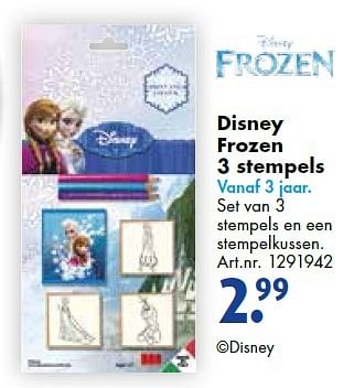 Aanbiedingen Disney frozen 3 stempels - Disney  Frozen - Geldig van 19/09/2015 tot 05/12/2015 bij Bart Smit