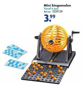 Aanbiedingen Mini bingomolen - Huismerk - Bart Smit - Geldig van 19/09/2015 tot 05/12/2015 bij Bart Smit