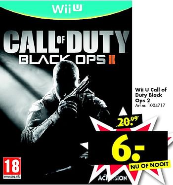 Aanbiedingen Wii u call of duty black ops 2 - Square Enix - Geldig van 26/09/2015 tot 06/12/2015 bij Bart Smit