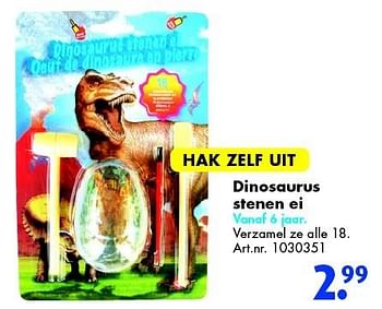 Aanbiedingen Dinosaurus stenen ei - Huismerk - Bart Smit - Geldig van 26/09/2015 tot 06/12/2015 bij Bart Smit