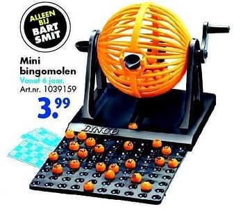 Aanbiedingen Mini bingomolen - Huismerk - Bart Smit - Geldig van 26/09/2015 tot 06/12/2015 bij Bart Smit