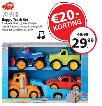 Aanbiedingen Happy truck set - Huismerk - Intertoys - Geldig van 21/09/2015 tot 09/12/2015 bij Intertoys