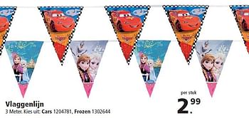 Aanbiedingen Vlaggenlijn - Disney  Frozen - Geldig van 21/09/2015 tot 09/12/2015 bij Intertoys