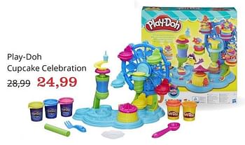Aanbiedingen Play-doh cupcake celebration - Play-Doh - Geldig van 16/10/2015 tot 05/11/2015 bij Bol