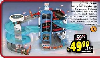 Aanbiedingen Bosch service garage - Huismerk - Toychamp - Geldig van 24/10/2015 tot 06/12/2015 bij ToyChamp