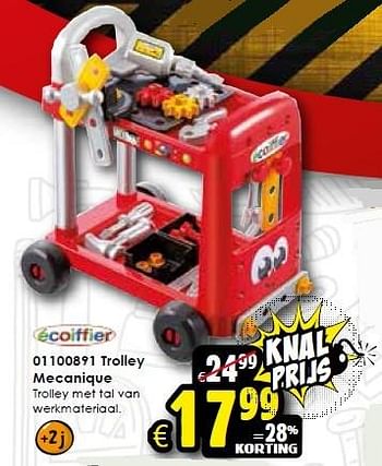 Aanbiedingen Trolley mecanique - Ecoiffier - Geldig van 24/10/2015 tot 06/12/2015 bij ToyChamp